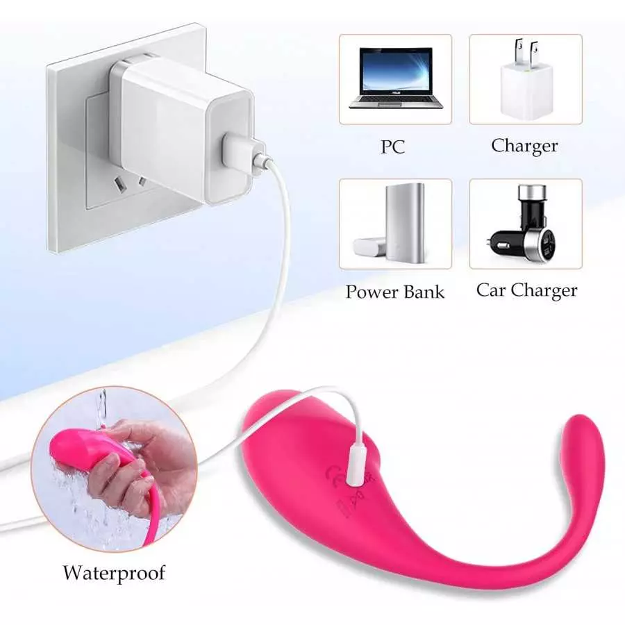 Wearable Panty G-spot Vibrator Dildo with APP Control, ELPENG Long Distance Silicone Vibrating Panties Vaginal Stimulator Clitor