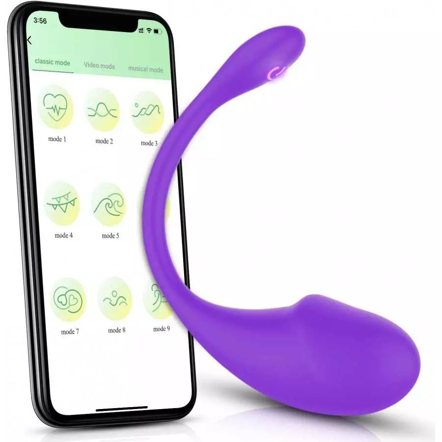 Wearable Panty G-spot Vibrator Dildo with APP Control, ELPENG Long Distance Silicone Vibrating Panties Vaginal Stimulator Clitor