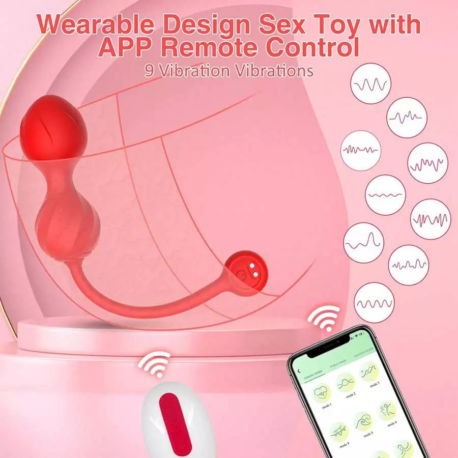 Wearable Panty G spot Bullet Vibrator with Remote & App Long Distance Control for G Spot Clit Stimulator,Vibrating Panties Vibra