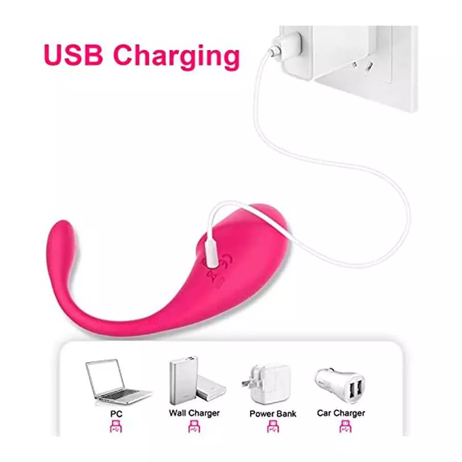 Pelvic Floor Trainer with APP 360° Flexible Silicone and Waterproof-Red