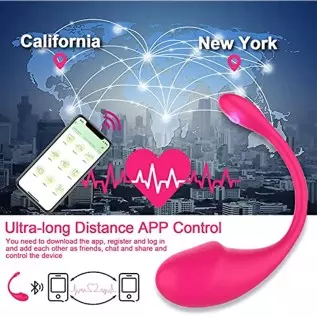 Pelvic Floor Trainer with APP 360° Flexible Silicone and Waterproof-Red