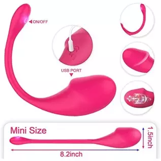 Pelvic Floor Trainer with APP 360° Flexible Silicone and Waterproof-Red