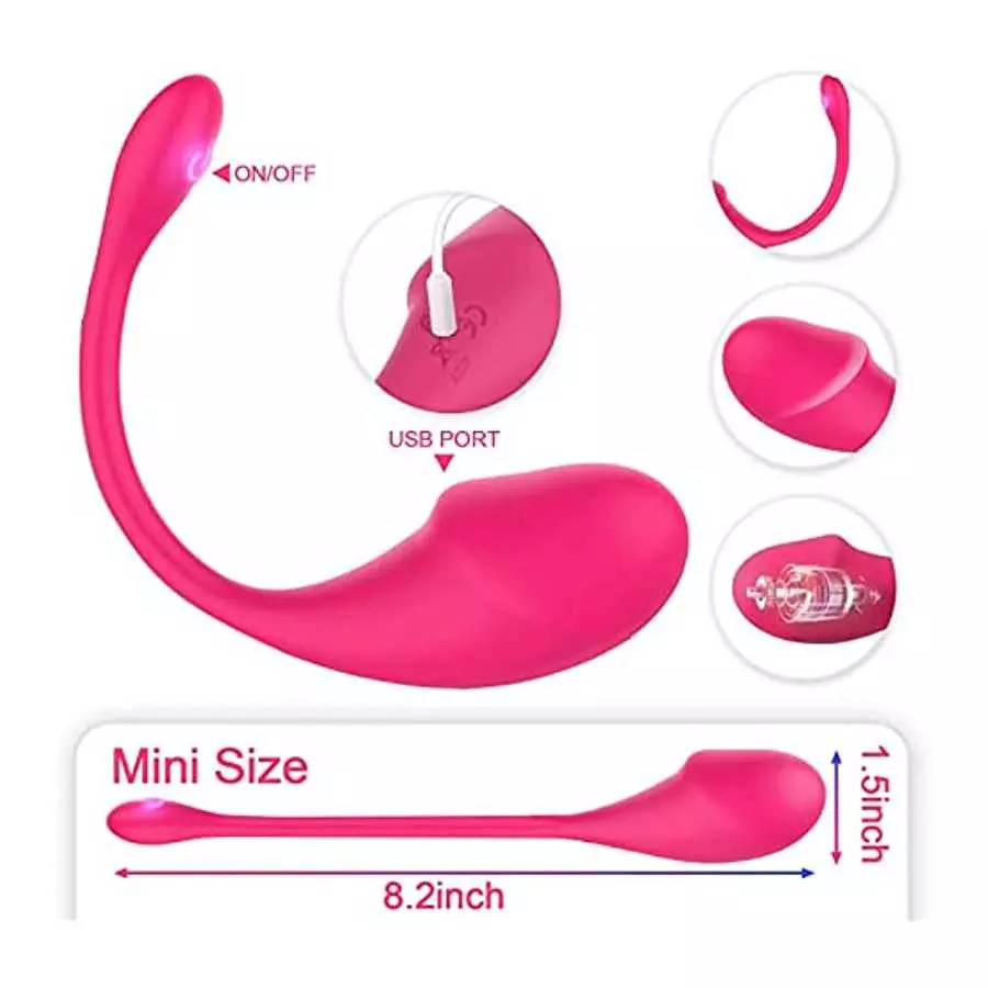 Pelvic Floor Trainer with APP 360° Flexible Silicone and Waterproof-Red