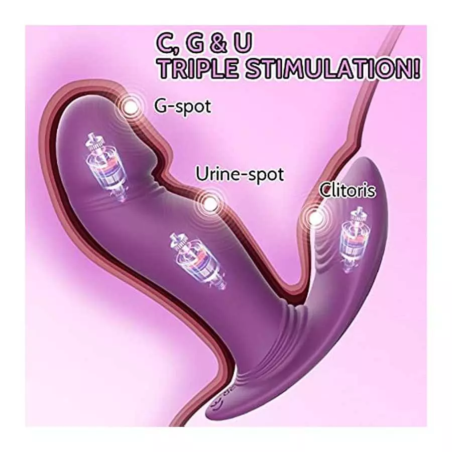 Clitoral G Spot Vibrator Adult Toys for Women with 8+9 Wiggling & Vibrating Stimulation Modes, Banenu APP Remote Control Couple 