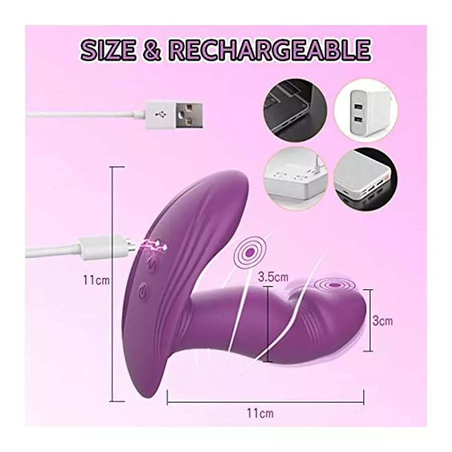Clitoral G Spot Vibrator Adult Toys for Women with 8+9 Wiggling & Vibrating Stimulation Modes, Banenu APP Remote Control Couple 