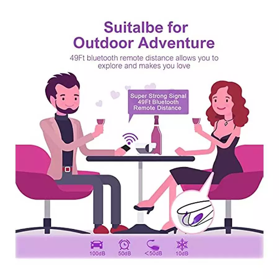 APP Remote Control Couple Vibrator, Pink Fun Long Distance Wearable Panty G-spot Vibrator, Rechargerable Adult Sex Toys More Tha