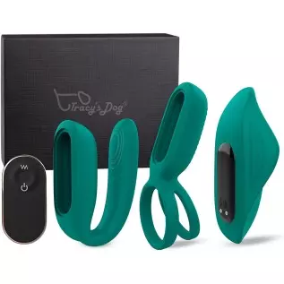 Vibrators Versatile Sex Toy Kits-Tracy's Dog Penis Rings, Panty Vibrator with Detachable Bullet Rechargeable, Wireless Vibrant f