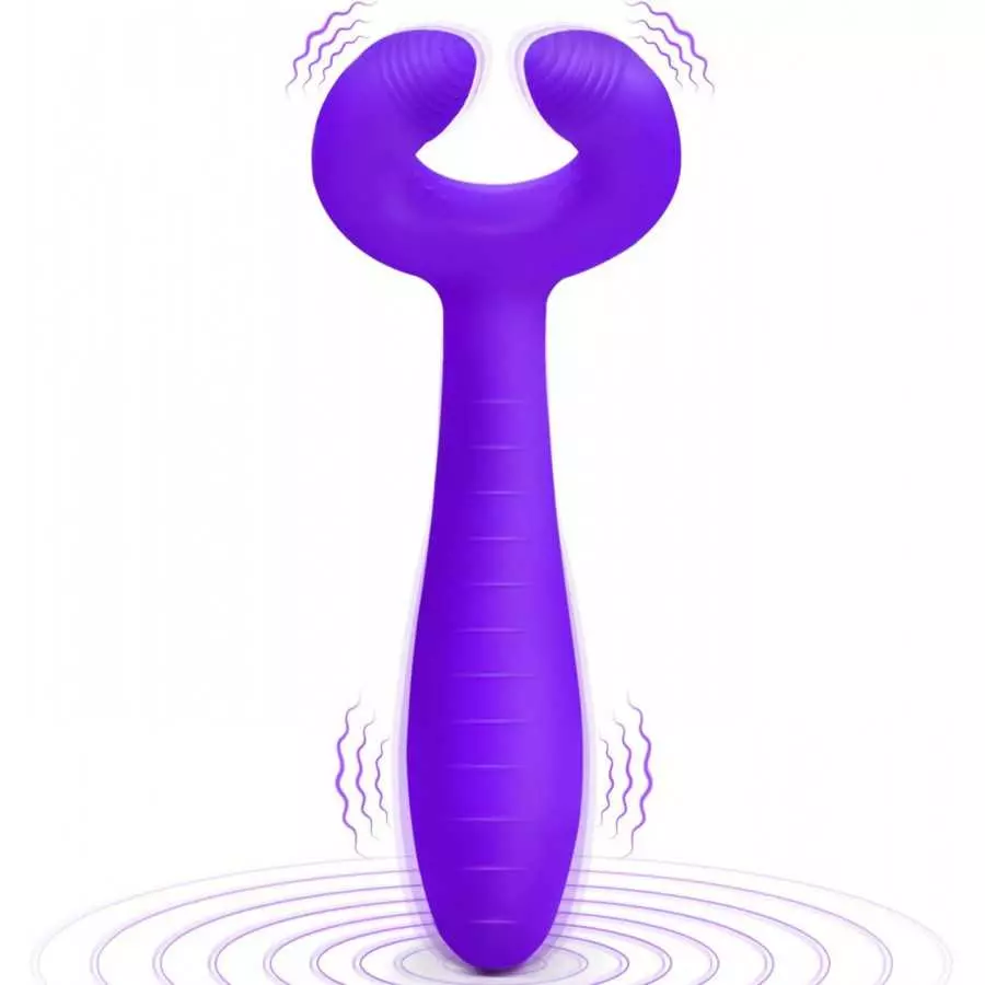 G-spot Rabbit Vibrator, Adorime 3 in 1 Triple Motor Vibrating Dildo with 7 Vibration Modes, Rechargeable Clitoris Nipple Penis M G-spot Rabbit Vibrator, Adorime 3 in 1 Triple Motor Vibrating Dildo with 7 Vibration Modes, Rechargeable Clitoris Nipple Penis M