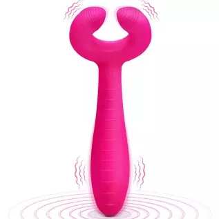 G-spot Rabbit Vibrator, Adorime 3 in 1 Triple Motor Vibrating Dildo with 7 Vibration Modes, Rechargeable Clitoris Nipple Penis M G-spot Rabbit Vibrator, Adorime 3 in 1 Triple Motor Vibrating Dildo with 7 Vibration Modes, Rechargeable Clitoris Nipple Penis M