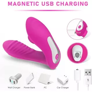 Remote Clitoral and G Spot Vibrator for Woman - Rechargeable Couples Vibrator Sex Toy, Anal Nipple Vaginal Stimulator with 10 Vi