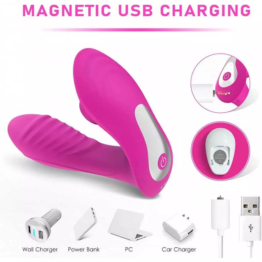 Remote Clitoral and G Spot Vibrator for Woman - Rechargeable Couples Vibrator Sex Toy, Anal Nipple Vaginal Stimulator with 10 Vi