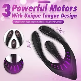 Clitorals Stimulator for Women, Tongue Clitoral Stimulation Sex Toy- Multivibrator and G-Spot Stimulator with 10 Powerful Vibrat Clitorals Stimulator for Women, Tongue Clitoral Stimulation Sex Toy- Multivibrator and G-Spot Stimulator with 10 Powerful Vibrat