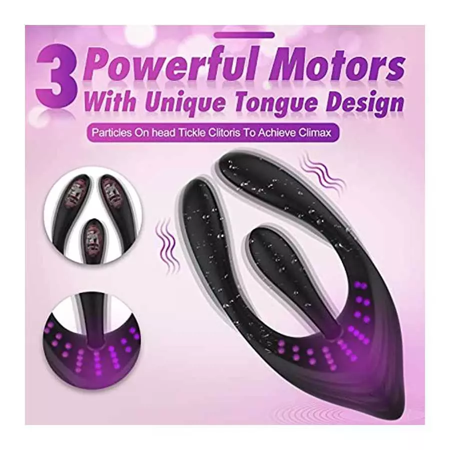 Clitorals Stimulator for Women, Tongue Clitoral Stimulation Sex Toy- Multivibrator and G-Spot Stimulator with 10 Powerful Vibrat