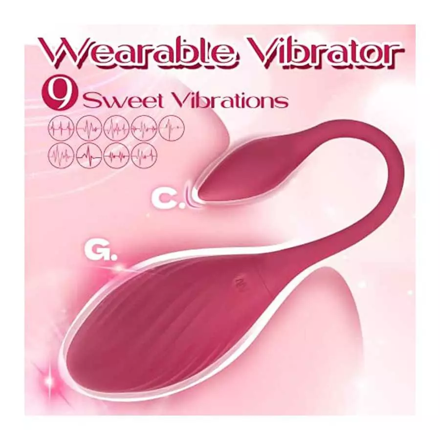 Wearable Panty Vibrator with APP & Remote Control, G Spot Egg Vibrator Clit Stimulator with 9 Vibrations Ultra Quiet Couples Sex