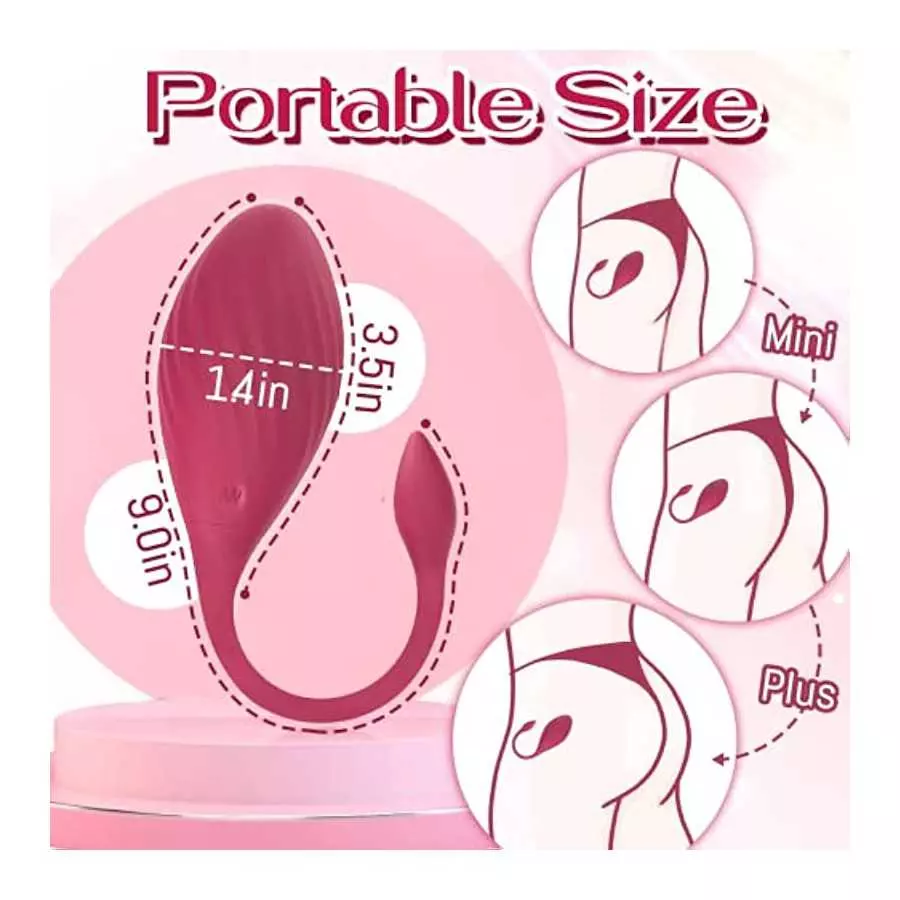 Wearable Panty Vibrator with APP & Remote Control, G Spot Egg Vibrator Clit Stimulator with 9 Vibrations Ultra Quiet Couples Sex