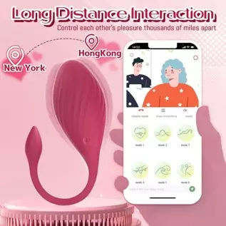 Wearable Panty Vibrator with APP & Remote Control, G Spot Egg Vibrator Clit Stimulator with 9 Vibrations Ultra Quiet Couples Sex