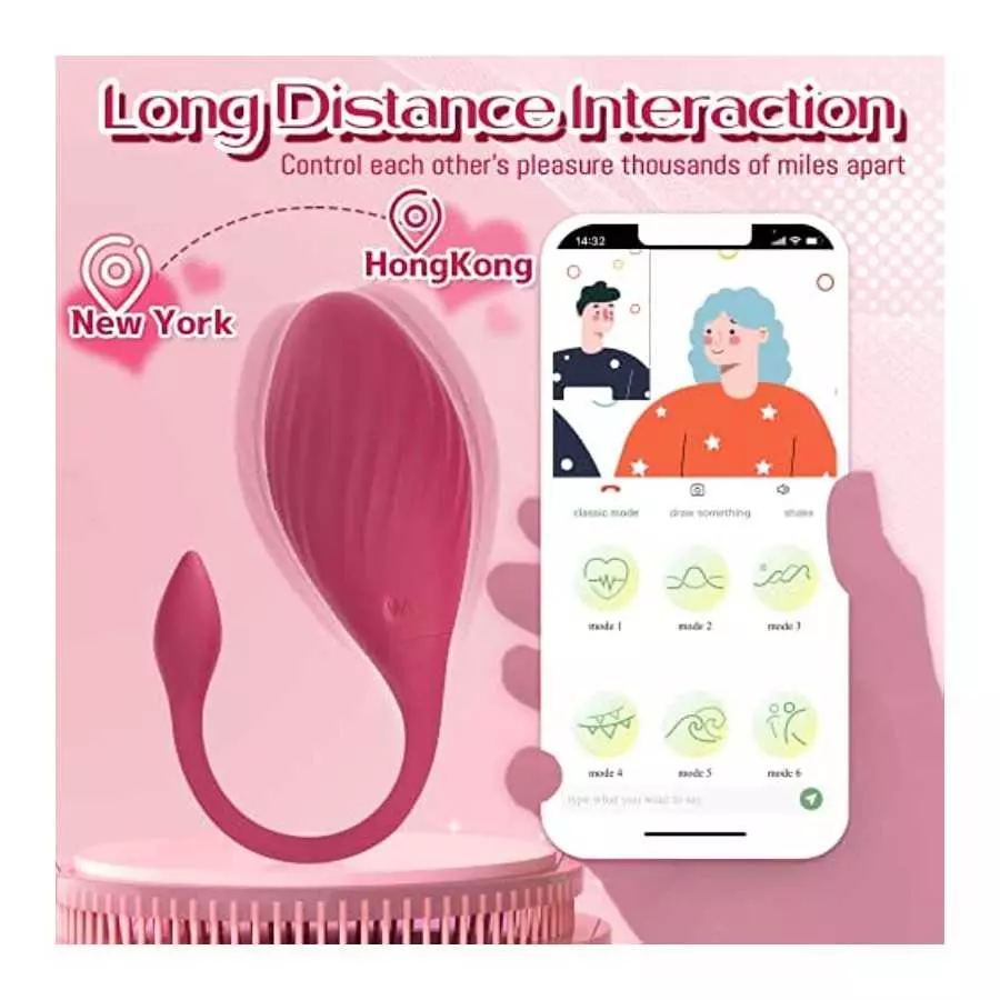 Wearable Panty Vibrator with APP & Remote Control, G Spot Egg Vibrator Clit Stimulator with 9 Vibrations Ultra Quiet Couples Sex