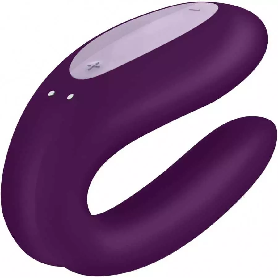 Satisfyer Double Joy Couples Vibrator with App Control - G-Spot and Clitoral Stimulation, Partner Toy, U-Shape, Wearable During Satisfyer Double Joy Couples Vibrator with App Control - G-Spot and Clitoral Stimulation, Partner Toy, U-Shape, Wearable During