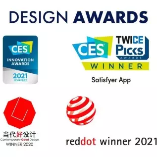 Satisfyer Double Joy Couples Vibrator with App Control - G-Spot and Clitoral Stimulation, Partner Toy, U-Shape, Wearable During Satisfyer Double Joy Couples Vibrator with App Control - G-Spot and Clitoral Stimulation, Partner Toy, U-Shape, Wearable During