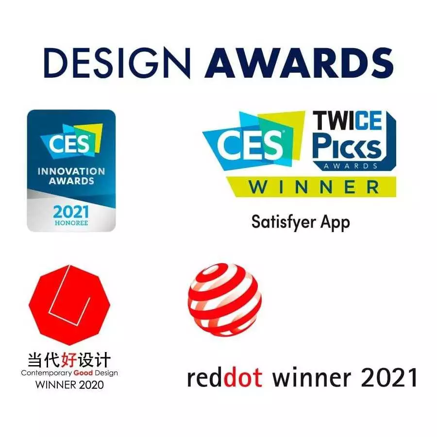 Satisfyer Double Joy Couples Vibrator with App Control - G-Spot and Clitoral Stimulation, Partner Toy, U-Shape, Wearable During 