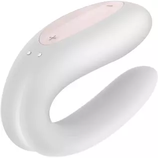 Satisfyer Double Joy Couples Vibrator with App Control - G-Spot and Clitoral Stimulation, Partner Toy, U-Shape, Wearable During Satisfyer Double Joy Couples Vibrator with App Control - G-Spot and Clitoral Stimulation, Partner Toy, U-Shape, Wearable During