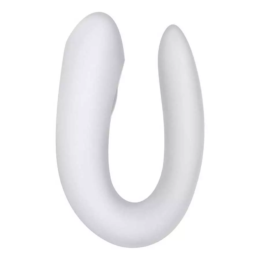 Satisfyer Double Joy Couples Vibrator with App Control - G-Spot and Clitoral Stimulation, Partner Toy, U-Shape, Wearable During 