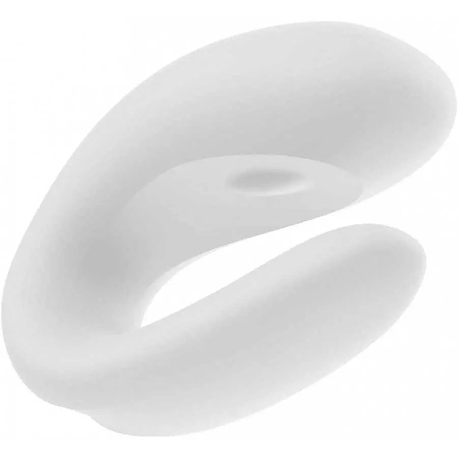 Satisfyer Double Joy Couples Vibrator with App Control - G-Spot and Clitoral Stimulation, Partner Toy, U-Shape, Wearable During 