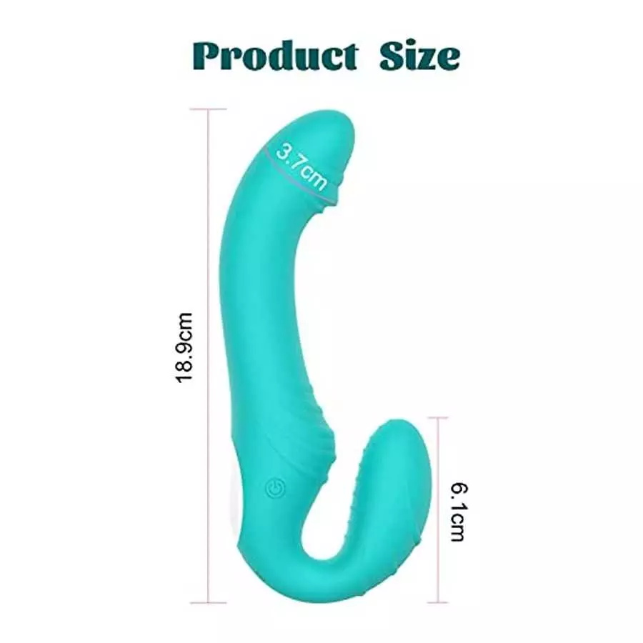 Strapless Strap-on Dildo Vibrators, Adult Sex Toys for Women,Lesbian with 9 Vibrating Modes, App Control Double Ended Vibrator, 