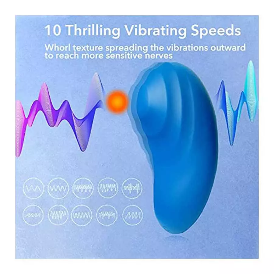Clitoris Vibrator with Thread Tip - Limorui, Mini Vibrator Clit, Liquid Silicone Clitoral Stimulator, Powerful Nipple Vibrator, 