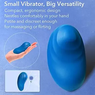 Clitoris Vibrator with Thread Tip - Limorui, Mini Vibrator Clit, Liquid Silicone Clitoral Stimulator, Powerful Nipple Vibrator, 