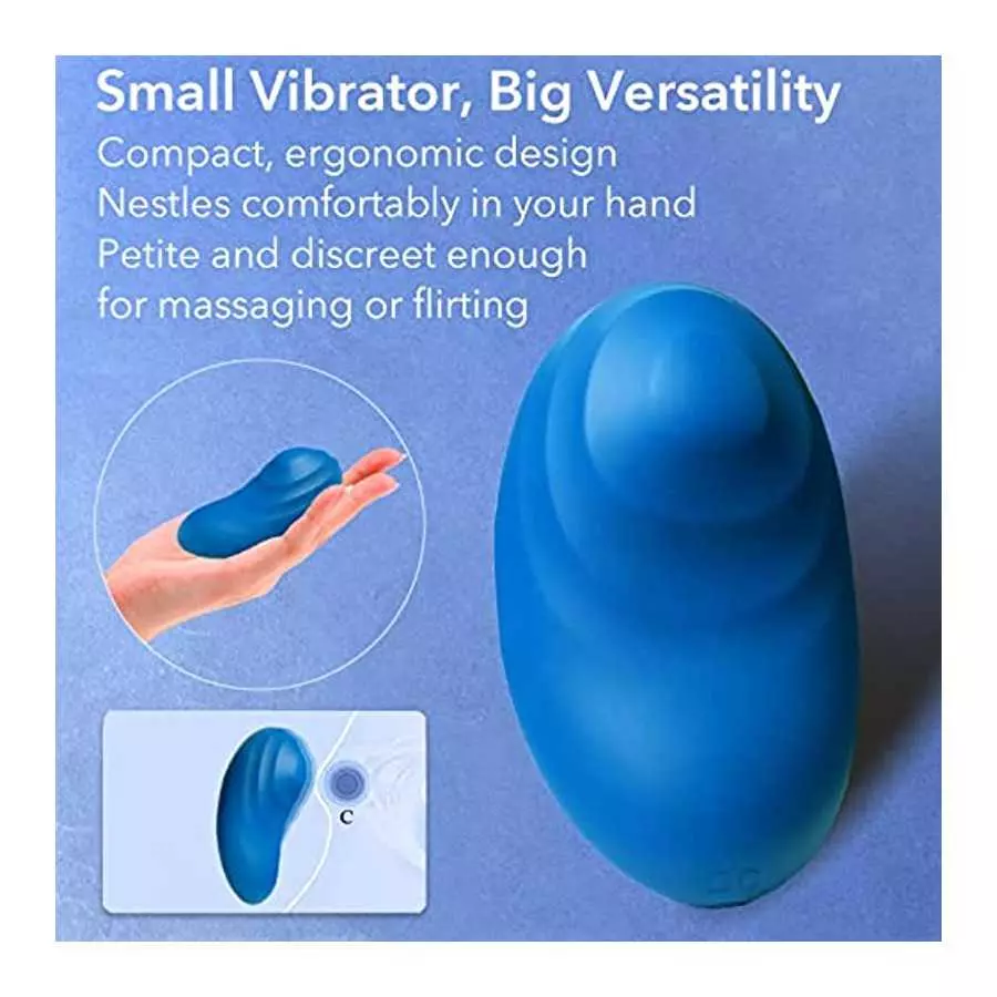 Clitoris Vibrator with Thread Tip - Limorui, Mini Vibrator Clit, Liquid Silicone Clitoral Stimulator, Powerful Nipple Vibrator, 