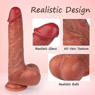 9 inch Thrusting Dildo Vibrator Sex Toys for Women, Vibrator Adult Sex Toys Realistic Vibrating Dildos with 3 Thrusting & Rotati