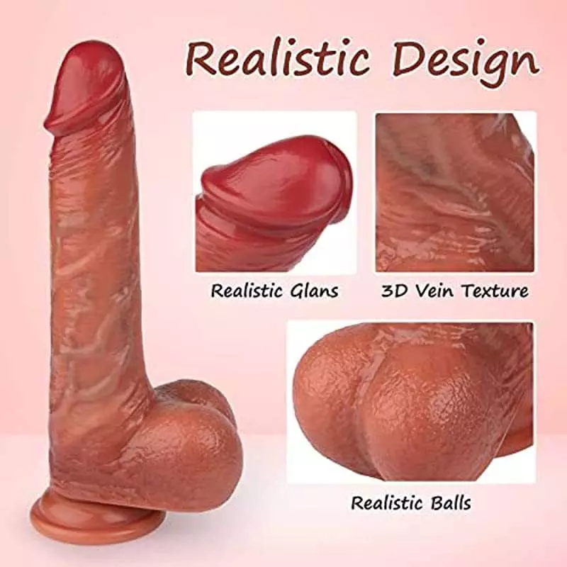 9 inch Thrusting Dildo Vibrator Sex Toys for Women, Vibrator Adult Sex Toys Realistic Vibrating Dildos with 3 Thrusting & Rotati