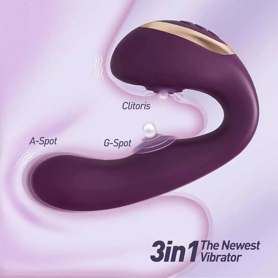 G Spot Clitoral Vibrator for Clit and Vagina Stimulation,Rechargeable Dildo Vibrator with Multi Powerful Vibrations. Adult Sex T