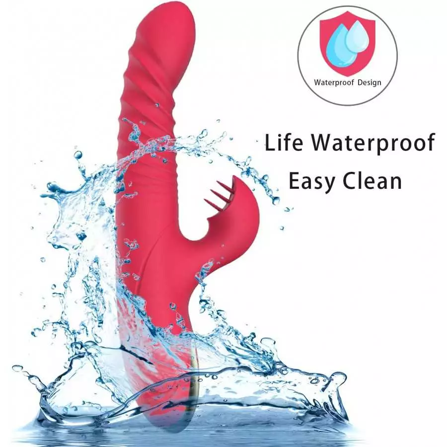 Thrusting Vibrator for Women with 8 Vibration & 7 Thrusting Sex Toys ,Vibrating Dildo for Women with G Spot Clitoral Stimulator,