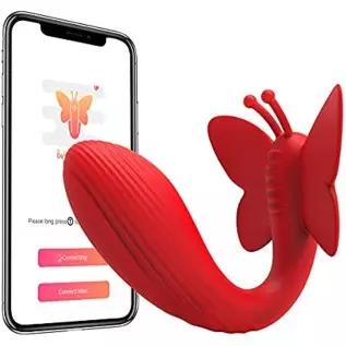 ToyCod Wearable Couple Vibrator with APP Remote Control, G-spot Clitoral Vibrator for Women, Wireless Butterfly Vibrator with 11