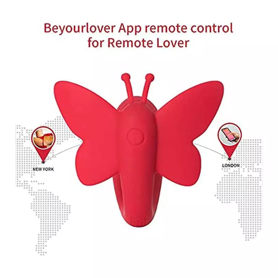 ToyCod Wearable Couple Vibrator with APP Remote Control, G-spot Clitoral Vibrator for Women, Wireless Butterfly Vibrator with 11