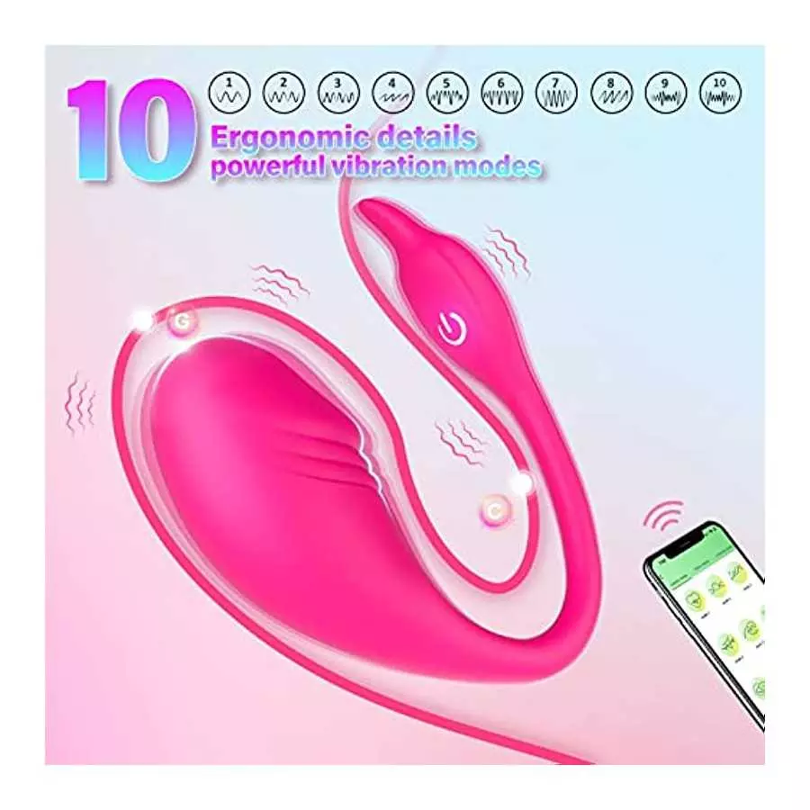 Adult Sex Toys Women Sex Toy-Wearable Panty Couple Vibrator Dildo with 10 Vibrations, Long Distance Vibe Rechargeable Vibrating 