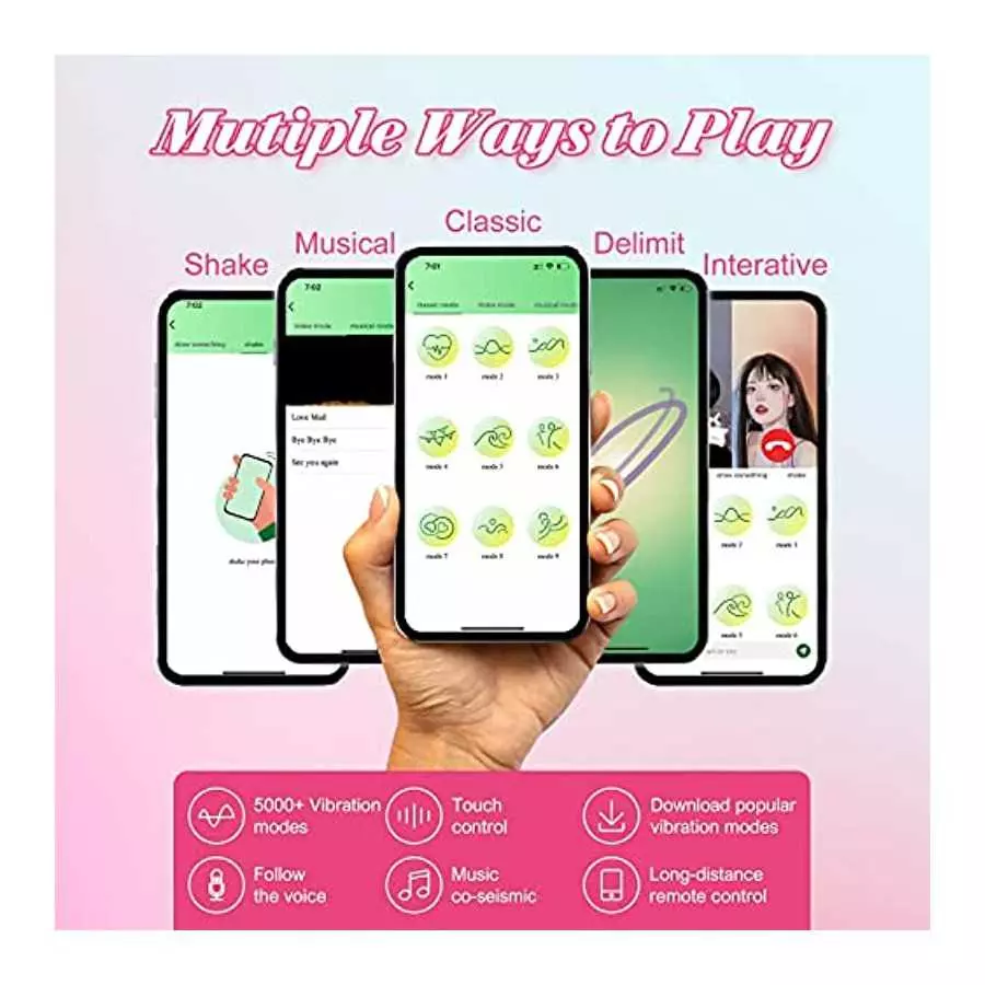 Adult Sex Toys Women Sex Toy-Wearable Panty Couple Vibrator Dildo with 10 Vibrations, Long Distance Vibe Rechargeable Vibrating 