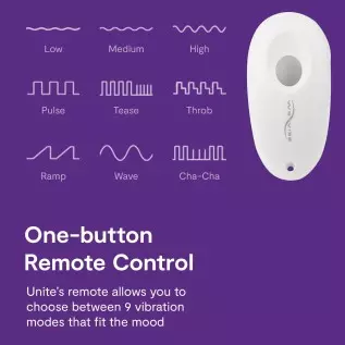We-Vibe Unite Remote Couples Vibrator - Vibrating Sex Toy for Couples - G-spot and Clitoris Stimulation - Waterproof - Remote Co We-Vibe Unite Remote Couples Vibrator - Vibrating Sex Toy for Couples - G-spot and Clitoris Stimulation - Waterproof - Remote Co
