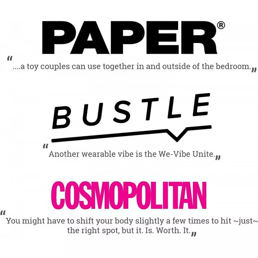 We-Vibe Unite Remote Couples Vibrator - Vibrating Sex Toy for Couples - G-spot and Clitoris Stimulation - Waterproof - Remote Co