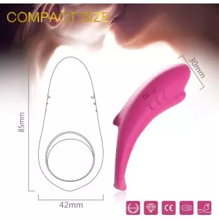 Cock Ring Vibrator - 9 Speeds Remote Control Wireless Rechargeable Waterproof C-Spot Stimulator Vibration Shark Silicone Penis R