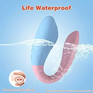 U-Shaped Couples Vibrator with Remote Control - G spot Stimulator with 10 Tapping & Vibrating Modes for Clitoral Stimulation, Ad U-Shaped Couples Vibrator with Remote Control - G spot Stimulator with 10 Tapping & Vibrating Modes for Clitoral Stimulation, Ad