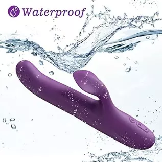 Rabbit Sex Toy for Women, Beaded Thrusting Rabbit Vibrator with 10 Powerful Vibration 5 Thrust Modes, 3 in 1 Rotating G Spot Vib Rabbit Sex Toy for Women, Beaded Thrusting Rabbit Vibrator with 10 Powerful Vibration 5 Thrust Modes, 3 in 1 Rotating G Spot Vib