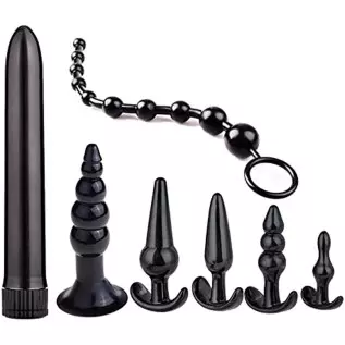 BORUITE Anal Plugs Adult Sensory Toys, Vaginal Expander Butt Plug Vaginal Dilator SM Speculum, Upgrade Pussy Clamp Plug Fetish M