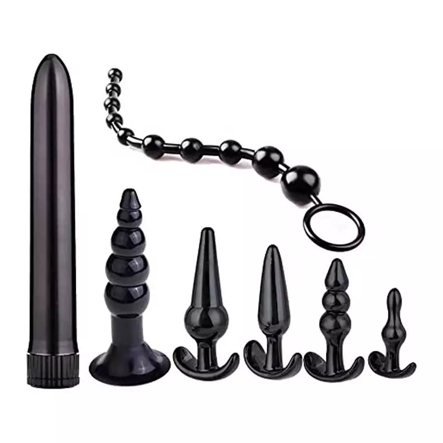 BORUITE Anal Plugs Adult Sensory Toys, Vaginal Expander Butt Plug Vaginal Dilator SM Speculum, Upgrade Pussy Clamp Plug Fetish M