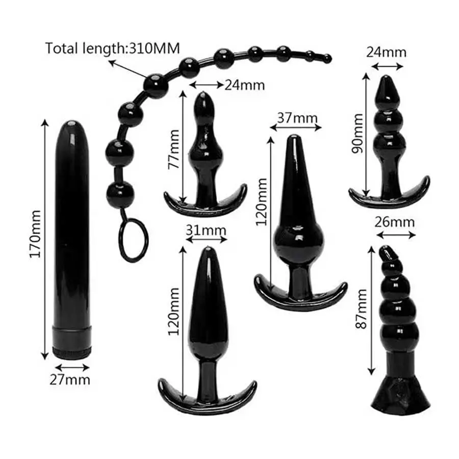 BORUITE Anal Plugs Adult Sensory Toys, Vaginal Expander Butt Plug Vaginal Dilator SM Speculum, Upgrade Pussy Clamp Plug Fetish M