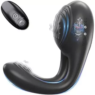 Vibrating Cock Ring Couple Vibrator - Penis Rings Adult Sex Toys for Men, 7 Vibration Modes Remote Control Silicone Panty Vibrat
