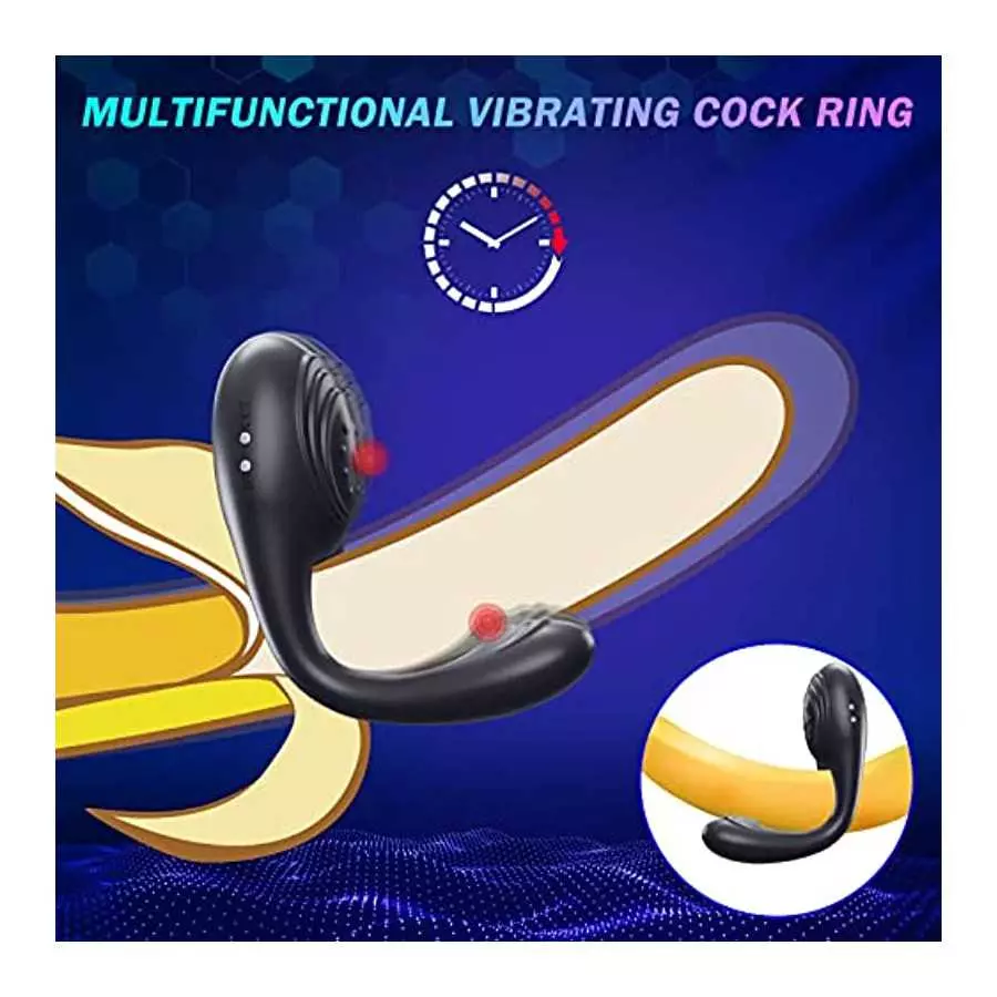 Vibrating Cock Ring Couple Vibrator - Penis Rings Adult Sex Toys for Men, 7 Vibration Modes Remote Control Silicone Panty Vibrat