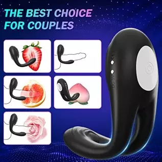 Vibrating Cock Ring Couple Vibrator - Penis Rings Adult Sex Toys for Men, 7 Vibration Modes Remote Control Silicone Panty Vibrat